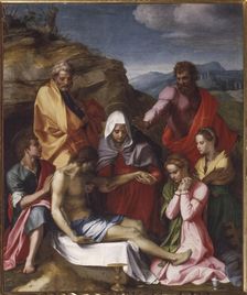 Pietà with Saints (Pietà di Luco), 1523-1524