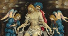 Pietà (The Dead Christ Mourned by Nicodemus and Two Angels), c. 1500. Creator: Filippino Lippi