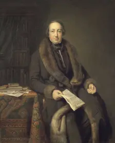 Pieter Arnold Diederichs, bookseller, founder of the Algemeen Handelsblad newspaper, 1850-1860. Creator: Johan Georg Schwartze