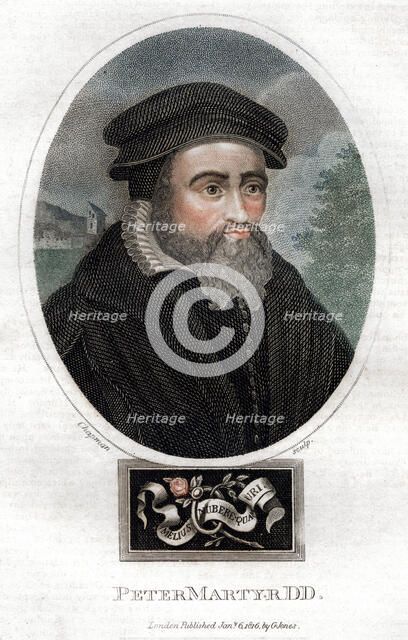 Pietro Martire Vermigli (1499-1562), Italian theologian, 1816.Artist: Chapman & Co