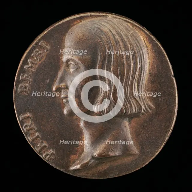 Pietro Bembo, 1470-1547, Cardinal 1538 [obverse], probably 1532. Creator: Valerio Belli.