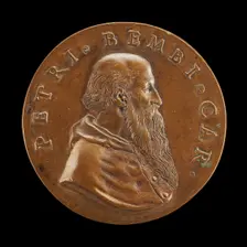Pietro Bembo, 1470-1547, Cardinal 1538, Venetian Philologist, Poet and Belletrist [obv], 1537/1547. Creator: Benvenuto Cellini