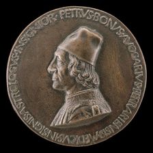 Pietro Bono Avogario, 1425-1506, Physician and Astrologer [obverse], c. 1472. Creator: Sperandio Savelli