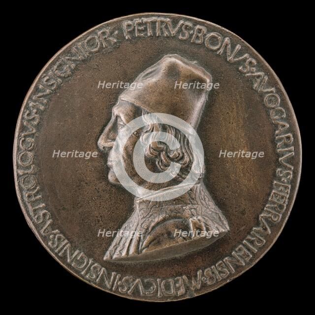 Pietro Bono Avogario, 1425-1506, Physician and Astrologer [obverse], c. 1472. Creator: Sperandio Savelli.