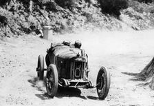 Pietro Bordino in a Fiat 803, in the Targa Florio race, Sicily, 1924