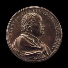 Pietro da Cortona, 1596-1669, Italian Painter [obverse], 1669. Creator: Charles-Jean-François Chéron