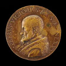Pietro Vettori the Younger, 1499-1585, Florentine Scholar [obverse], 1574. Creator: Gaspare Romanelli
