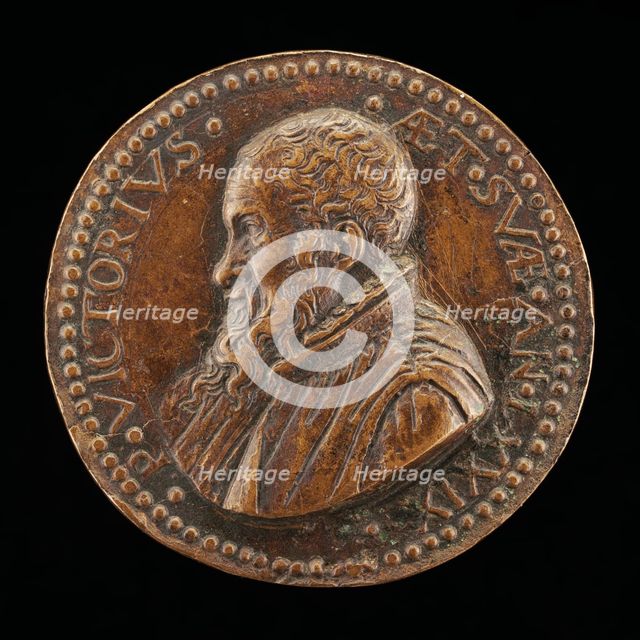 Pietro Vettori the Younger, 1499-1585, Florentine Scholar [obverse], probably 1573. Creator: Gaspare Romanelli.