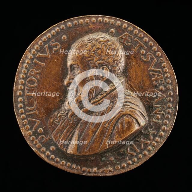 Pietro Vettori the Younger, 1499-1585, Florentine Scholar [obverse], probably 1573. Creator: Gaspare Romanelli.