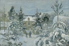 Piette's House At Montfoucault, 1874. Creator: Camille Pissarro