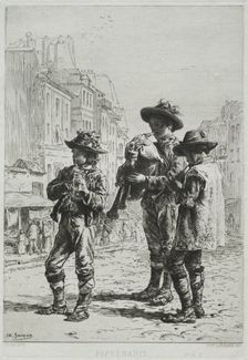 Pifferaris. Creator: Charles-Émile Jacque (French, 1813-1894)