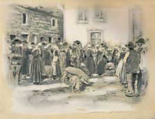 Pig Market 1903. Artist: Mortimer L Menpes
