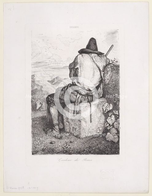 Pig Keeper, 1843. Creator: Alexandre Gabriel Decamps.