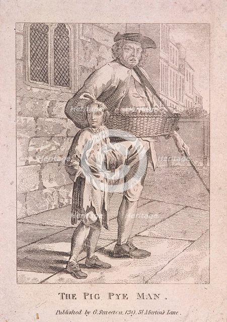 Pig pie seller, c1820. Artist: Anon
