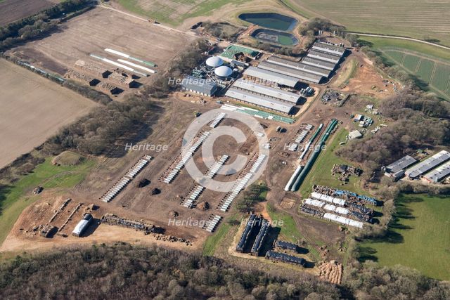 Piggery and anaerobic digestion plant, West Sussex, 2018. Creator: Damian Grady.