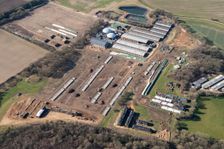 Piggery and anaerobic digestion plant, West Sussex, 2018. Creator: Damian Grady