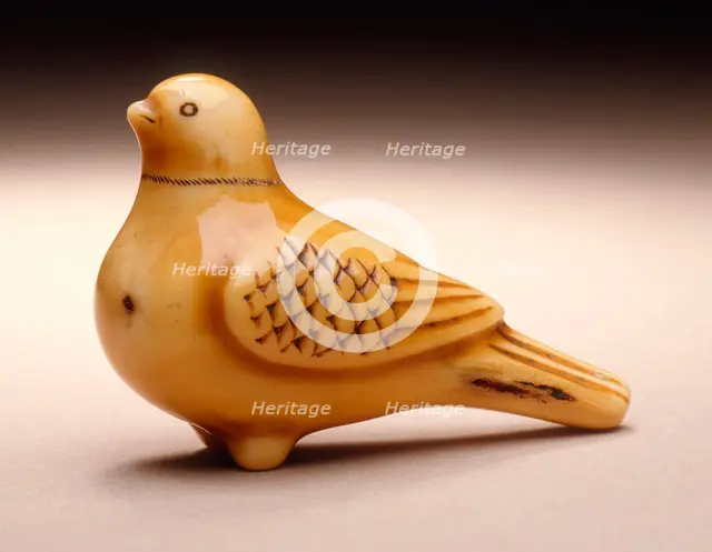 Pigeon-Shaped Flute, Mid-19th century. Creator: Ohara Mitsuhiro.