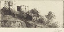 Pigeon Tower (La tour aux pigeons). Creator: Alphonse Legros