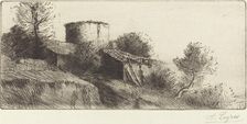 Pigeon Tower (La tour aux pigeons). Creator: Alphonse Legros
