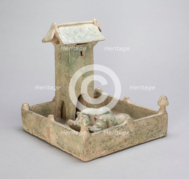 Pigsty with Tower, Eastern Han dynasty (A.D. 25-220). Creator: Unknown.