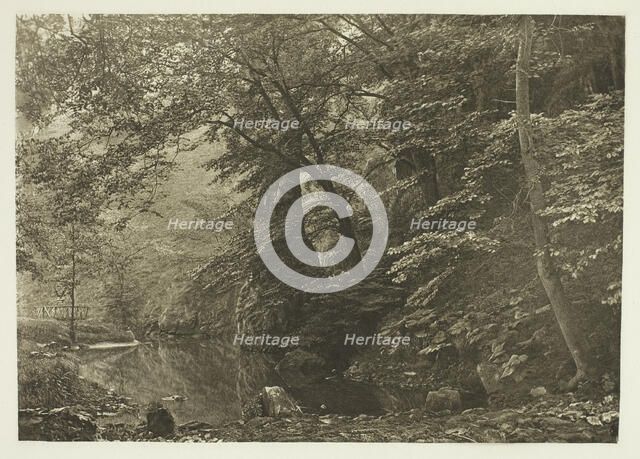 Pike Pool (from below), 1880s. Creator: Peter Henry Emerson.