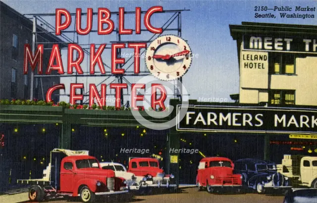Pike Place Market, Seattle, Washington, USA, 1952. Artist: Unknown