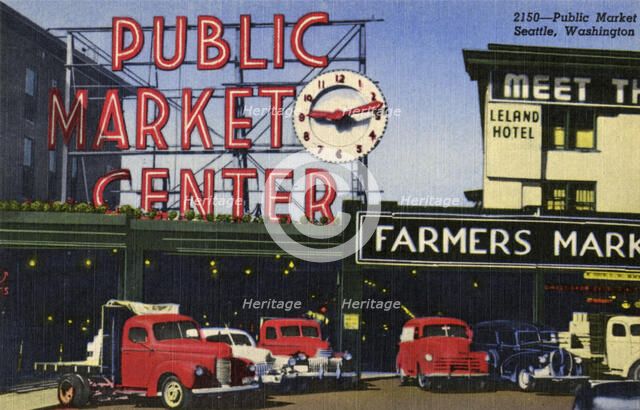 Pike Place Market, Seattle, Washington, USA, 1952. Artist: Unknown