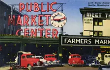 Pike Place Market, Seattle, Washington, USA, 1952
