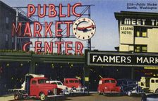 Pike Place Market, Seattle, Washington, USA, 1952