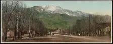 Pike's Peak Avenue, Colorado Springs, Colorado, c1898. Creator: William H. Jackson