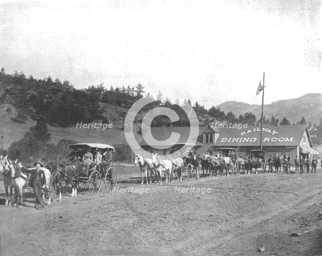 Pikes Peak Toll Road, Colorado, USA, c1900.  Creator: Unknown.