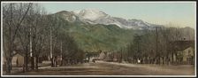 Pike's Peak Avenue, Colorado Springs, Colorado, c1898. Creator: William H. Jackson
