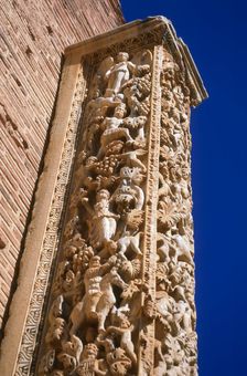 Pilasters of the Severan Basilica, Leptis Magna, Libya, 216 AD. Creator: Vivienne Sharp