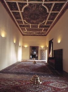 Pilate House in Seville, room on the second floor with a ceiling decorated with Paintings, 1608