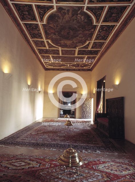 Pilate House in Seville, room on the second floor with a ceiling decorated with Paintings, 1608.