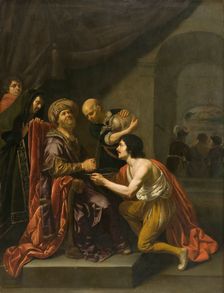Pilate washing his hands 1627-1671. Creators: Jan van Bijlert, Pontius Pilate, Jesus Christ