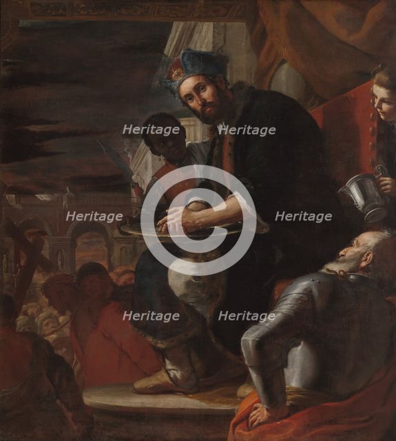 Pilate Washing His Hands, 1663. Creator: Mattia Preti.