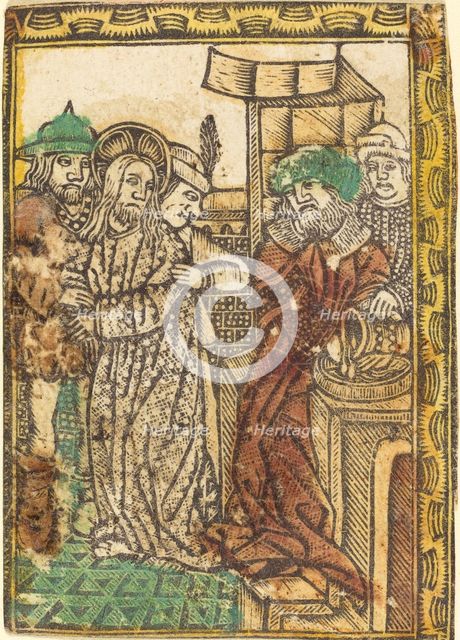 Pilate Washing His Hands, c. 1470/1480. Creator: Unknown.