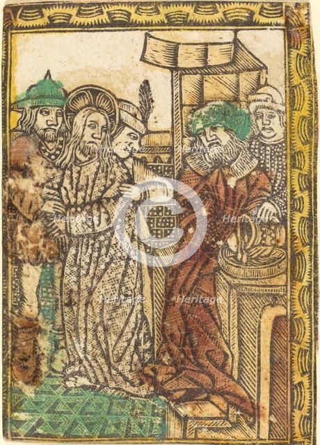Pilate Washing His Hands, c. 1470/1480. Creator: Unknown.
