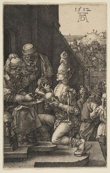 Pilate Washing His Hands, from The Passion, 1512. Creator: Albrecht Durer