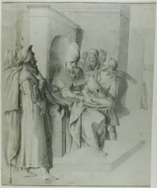 Pilate Washing his Hands, with Christ Being Led Away: Left Portion, n.d. Creator: Giambologna