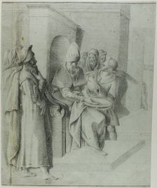 Pilate Washing his Hands, with Christ Being Led Away: Left Portion, n.d. Creator: Giambologna