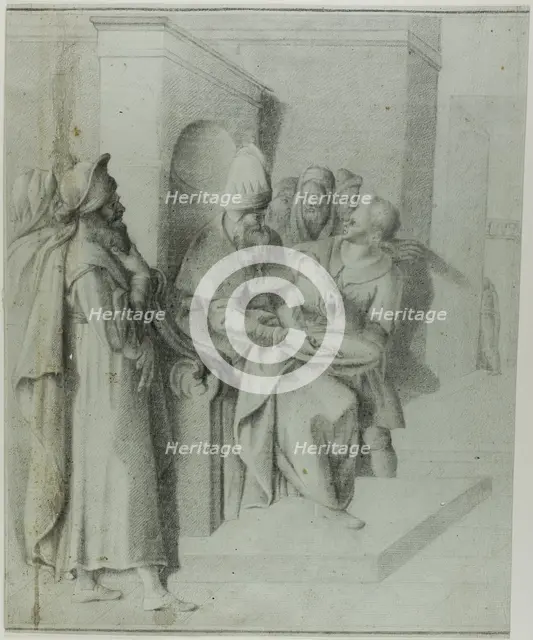 Pilate Washing his Hands, with Christ Being Led Away: Left Portion, n.d. Creator: Giambologna.