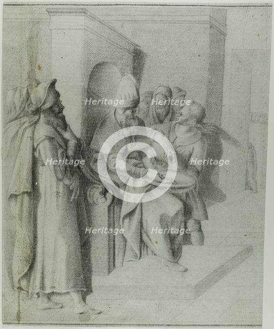 Pilate Washing his Hands, with Christ Being Led Away: Left Portion, n.d. Creator: Giambologna.