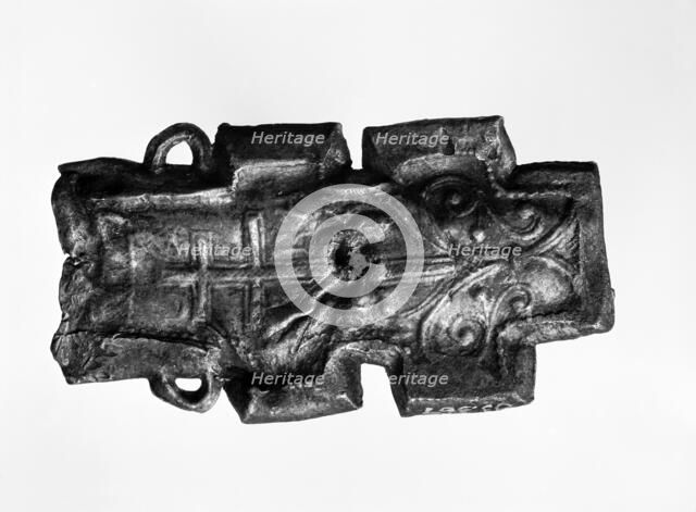 Pilgrim ampulla, c1225-c1250. Artist: Unknown