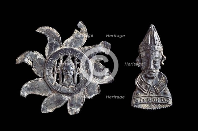 Pilgrim badge, Medieval period (Britain) (1066-1500). Artist: Unknown.