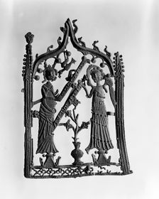 Pilgrim badge showing the Annunciation, 14th century. Creator: Unknown