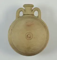 Pilgrim Bottle, Egypt, New Kingdom-Third Intermediate Period, Mid-Dynasty 18-21 (abt.1352-945 BCE). Creator: Unknown