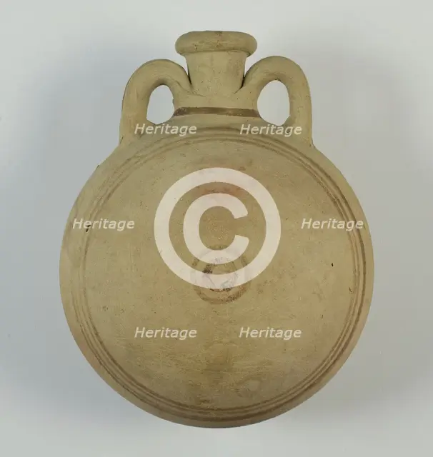 Pilgrim Bottle, Egypt, New Kingdom-Third Intermediate Period, Mid-Dynasty 18-21 (abt.1352-945 BCE). Creator: Unknown.