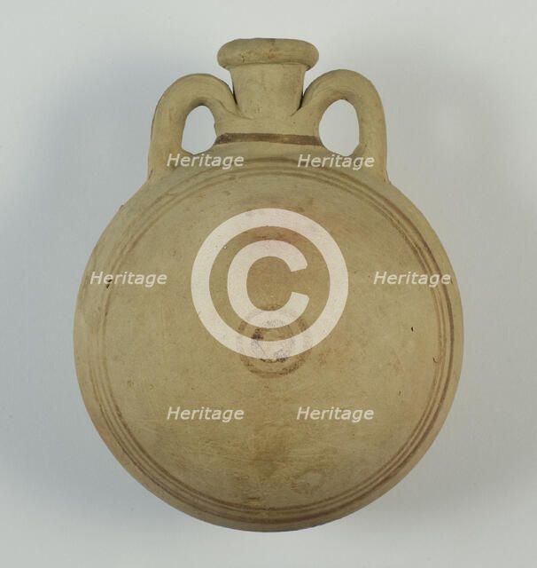 Pilgrim Bottle, Egypt, New Kingdom-Third Intermediate Period, Mid-Dynasty 18-21 (abt.1352-945 BCE). Creator: Unknown.